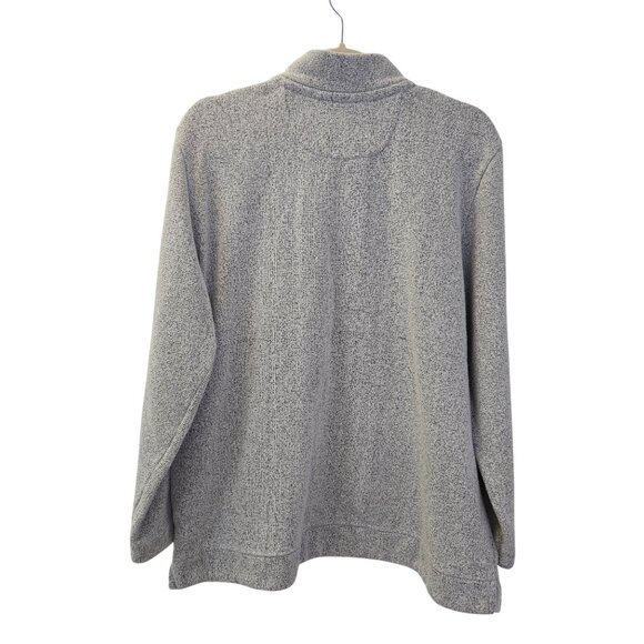 Orvis Quarter Button Kangaroo Pocket Sweatshirt Size Large - Picture 2 of 6